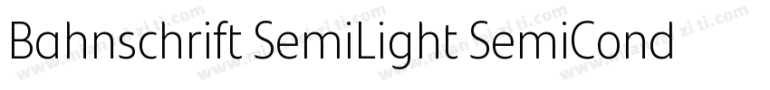 Bahnschrift SemiLight SemiCondensed字体转换